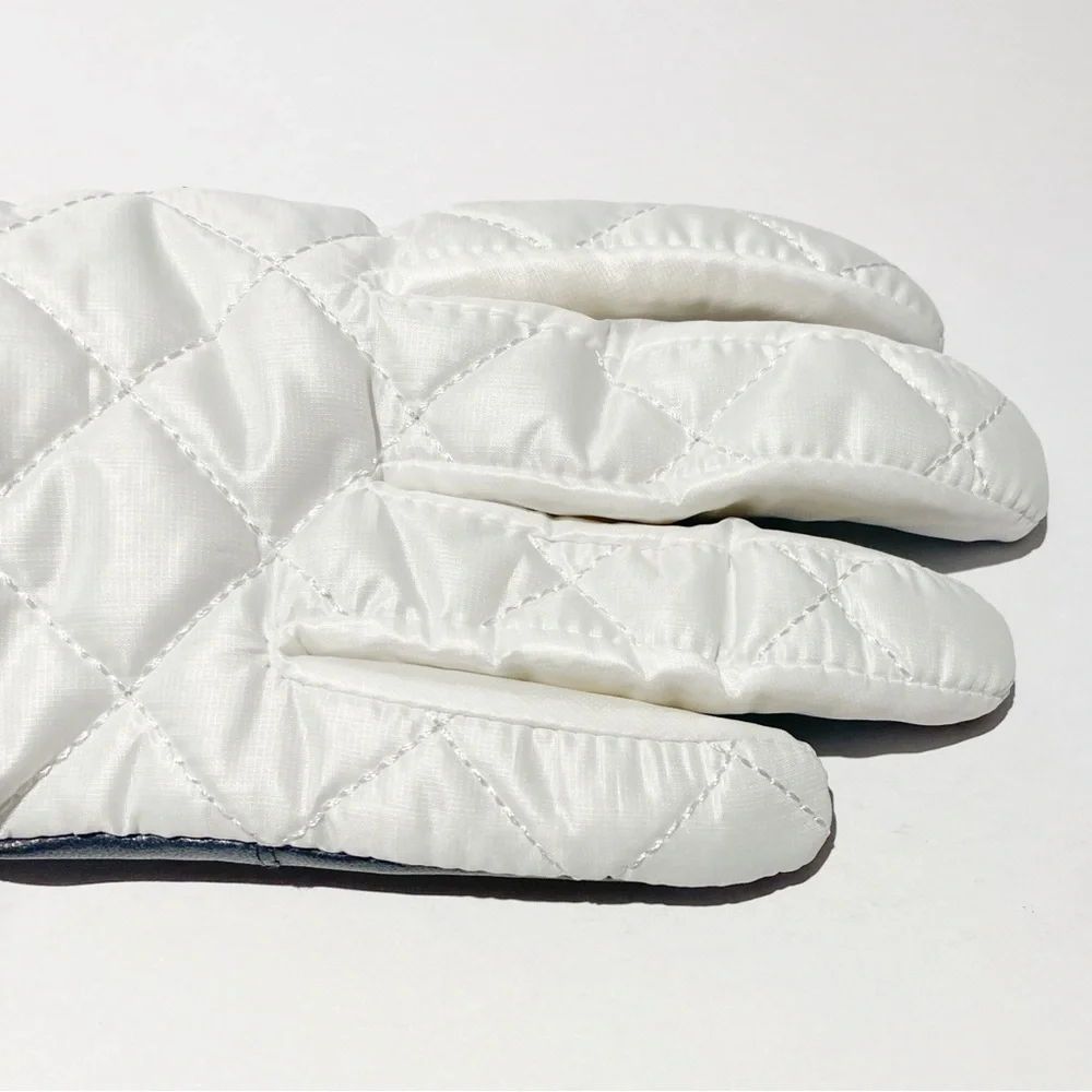 UGG Quilted Shearling Trim & Leather Gloves NWT